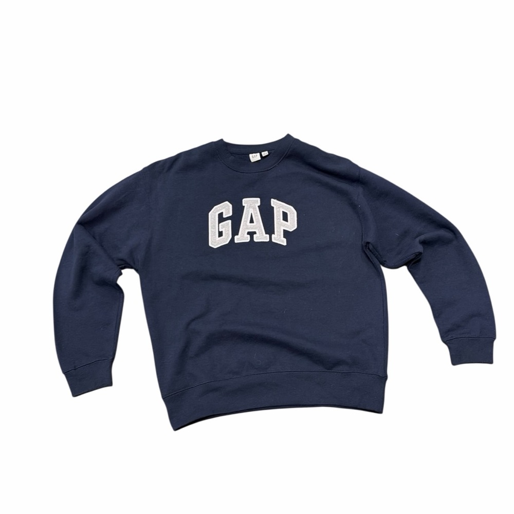 GAP Navy Logo Crewneck Sweatshirt XL Oversized